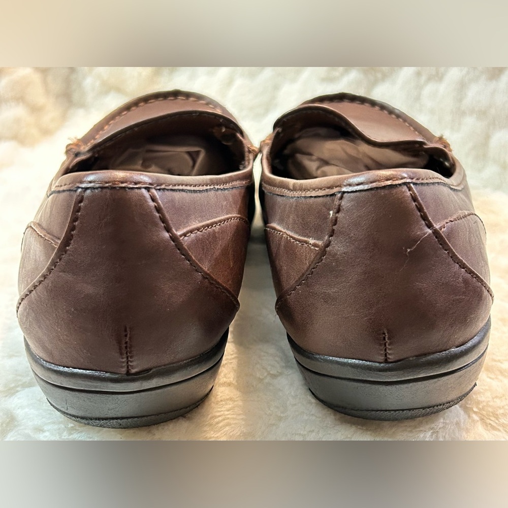 Women’s size 7.5 WIDE Comfort Plus by Predictions Dark Brown loafers - Picture 10 of 13